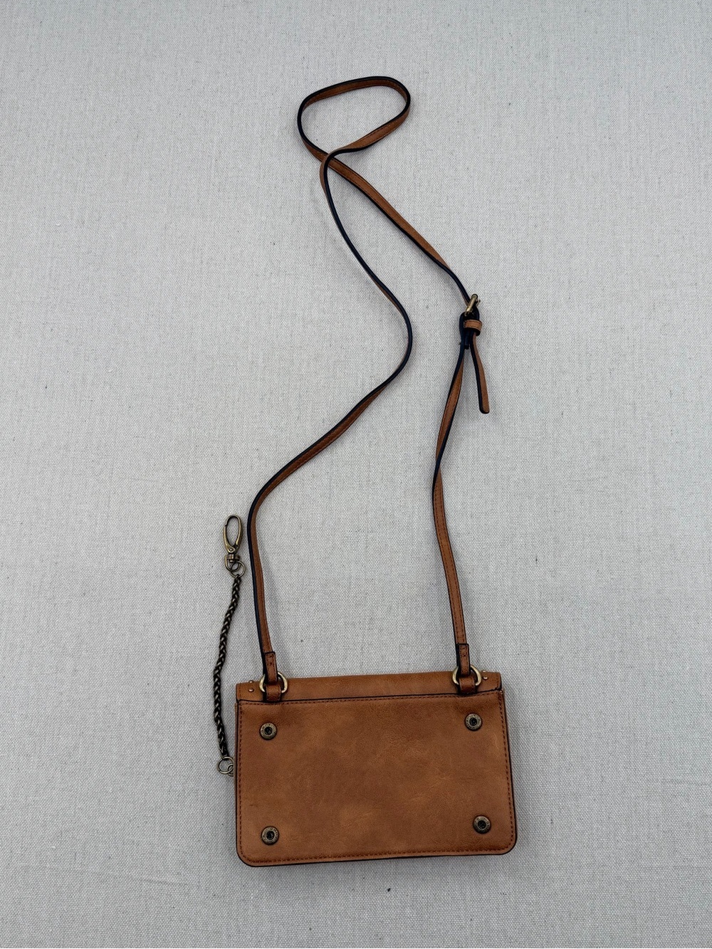 DV Classic Brown Crossbody Bag with Stud Detail - Picture 6 of 6